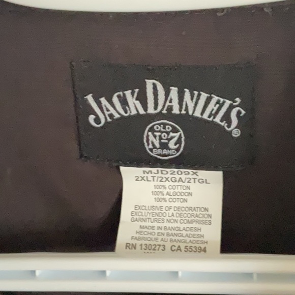 Wrangler Black Casual Button Down Shirt jack Daniel’s western - Picture 5 of 6